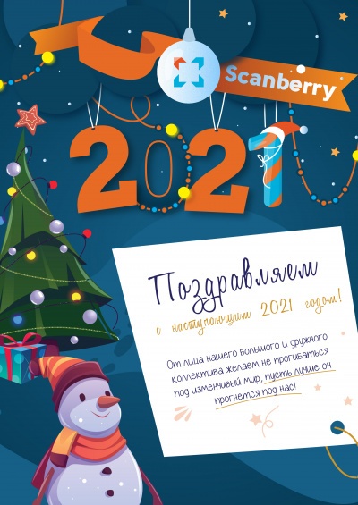 График работы Scanberry в новогодние праздники 2021